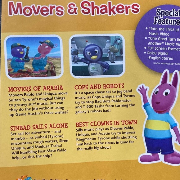 DVD Backyardigans 'Movers and Shakers' (2007) 4 episodes - Picture 3 of 3